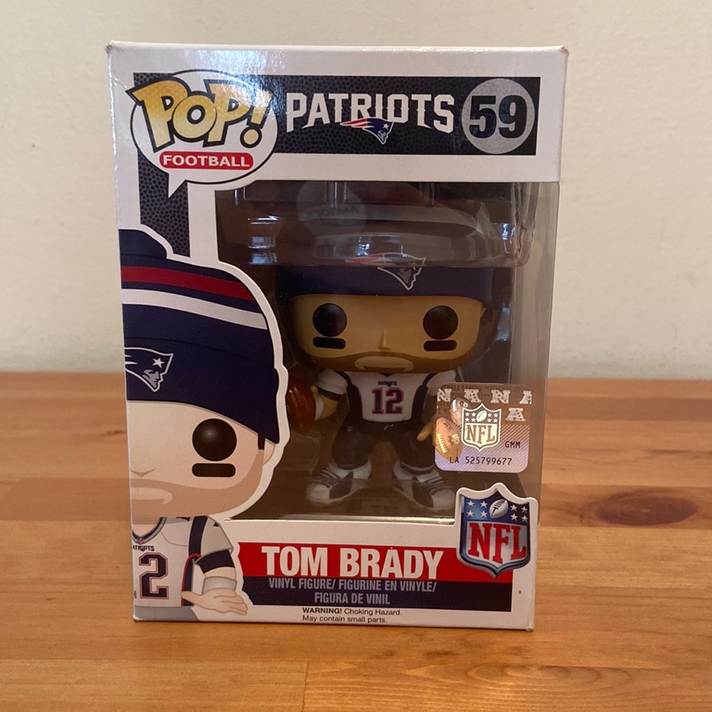Tom Brady Funko POP!  #59 NFL Football New England Patriots Color Rush Figure